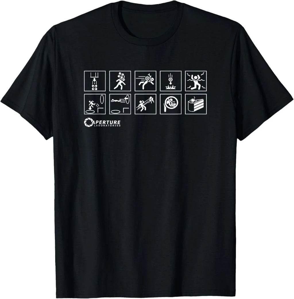 Aperture Labs Jump Into The Portal for Science Funny Gift Unisex T-Shirt