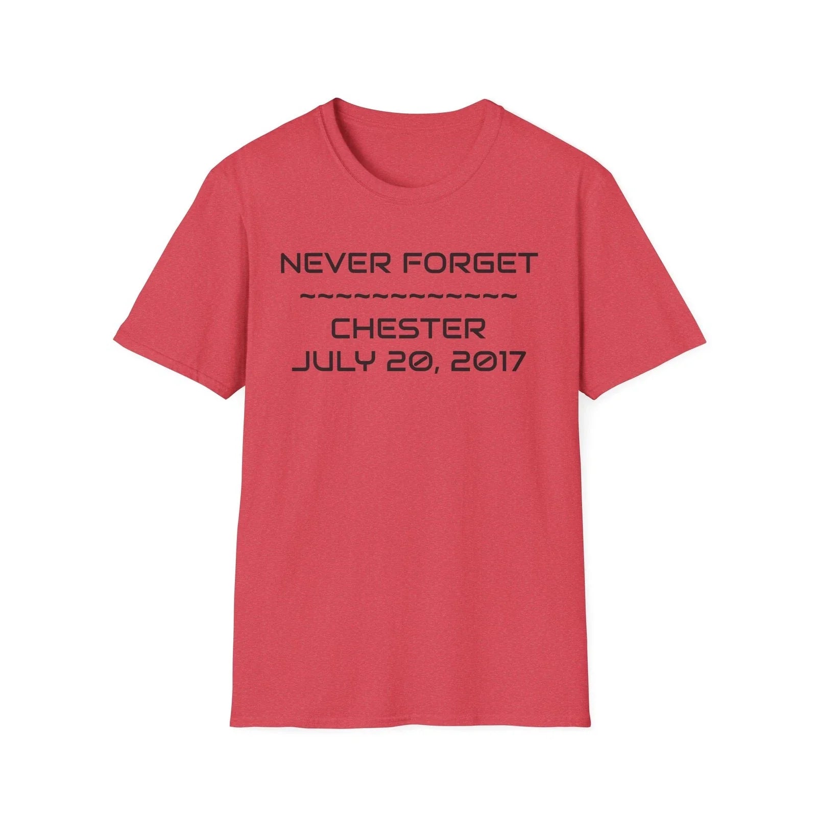 Never forget Chester Memorial tee - remember bennington - novelty fashion tee