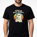 Gildan This Is Boo Sheet Heavy Cotton Black T Shirt Ghost Retro Size L