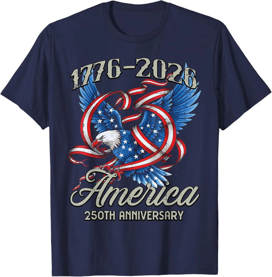 America 250th Anniversary 1776 2026 250 Year Men Women Kids Unisex T-Shirt