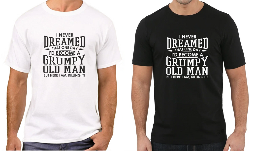 Mens Funny GRUMPY OLD GIT T Shirt Old Man Top Joke Fathers Day Grandad Gift