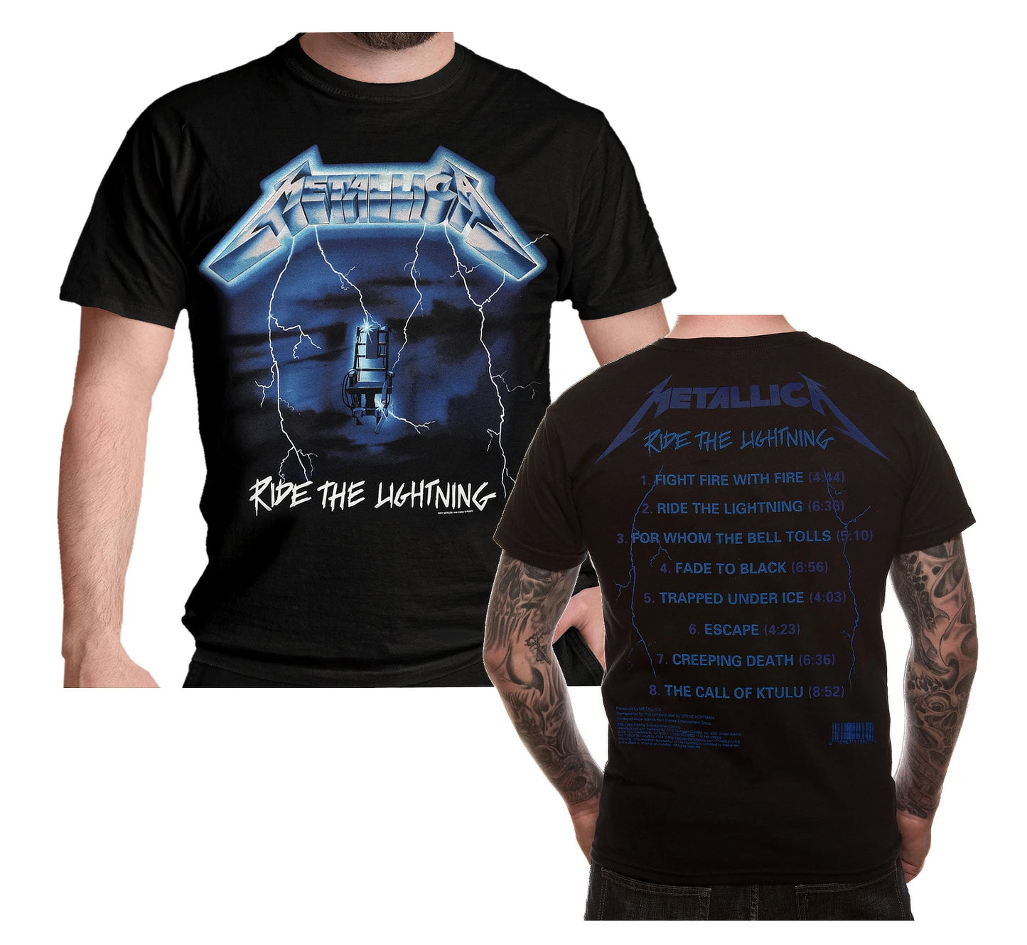 Official Metallica T Shirt Ride The Lightning Tracks Licensed Metal Tee S To 2XL
