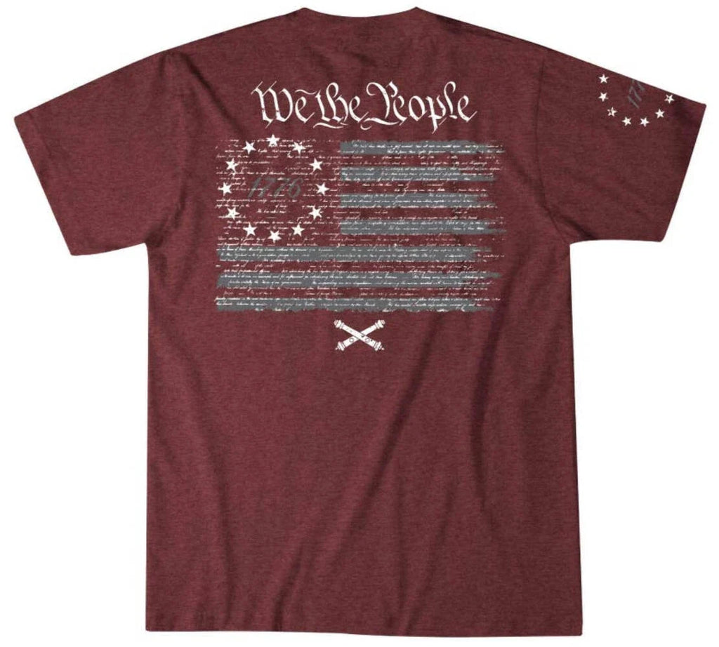 Howitzer Style Men's T-shirt Cannon Flag Military Grunt MFG
