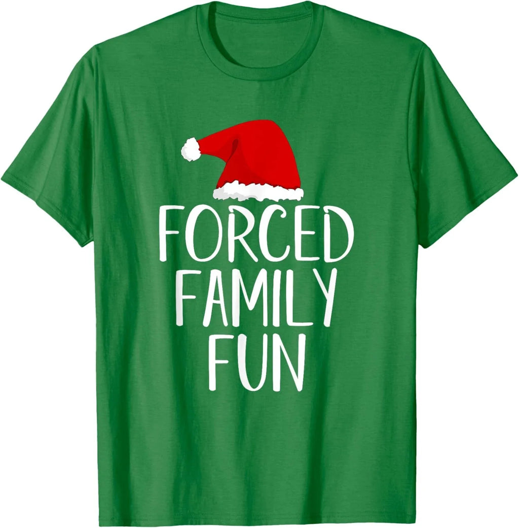 Forced Family Fun Sarcastic Christmas Eve Design T-Shirt