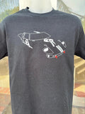 1966 race winning Ford GT40 Mark II T-Shirt. Bruce McLaren and Chris Amon