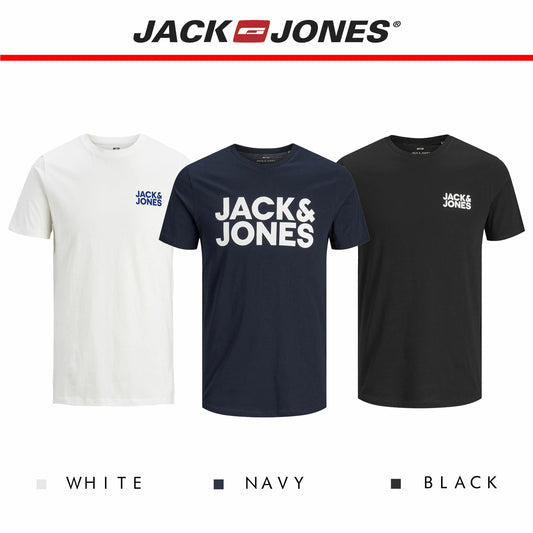 Jack And Jones Core Men T Shirt Corp O-Neck Soft Comfortable Cotton with Stretch