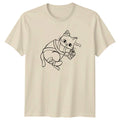 Cute Japanese Style Warrior Cat T-Shirt Japanese Culture Cats Birthday Gift
