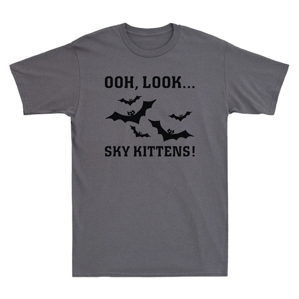 Ooh Look Sky Kittens Funny Bats Lover Cute Novelty Men's Short Sleeve T-Shirt