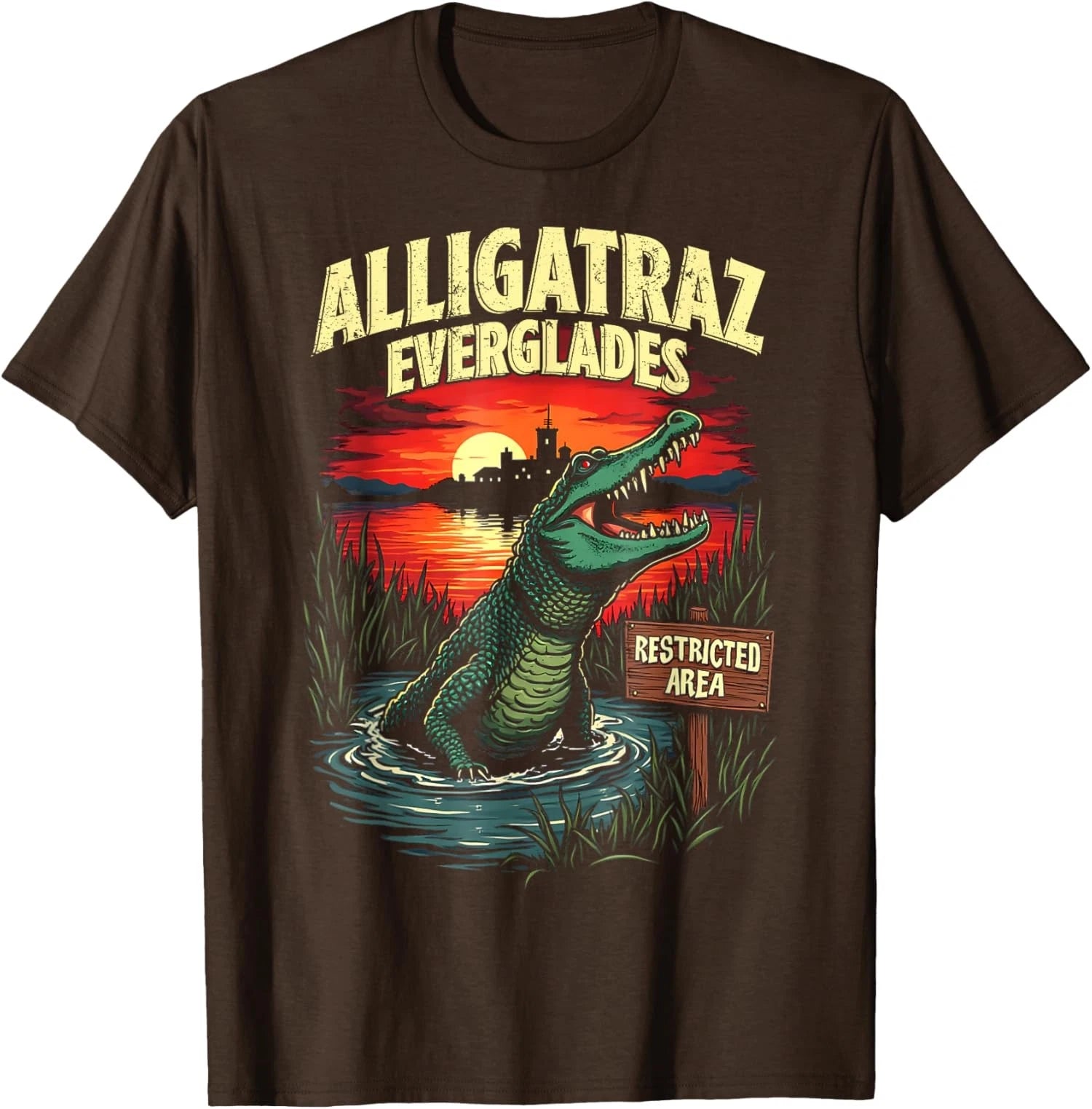 Funny Meme Alligatraz Everglades Alcatraz Gifts Unisex T-Shirt