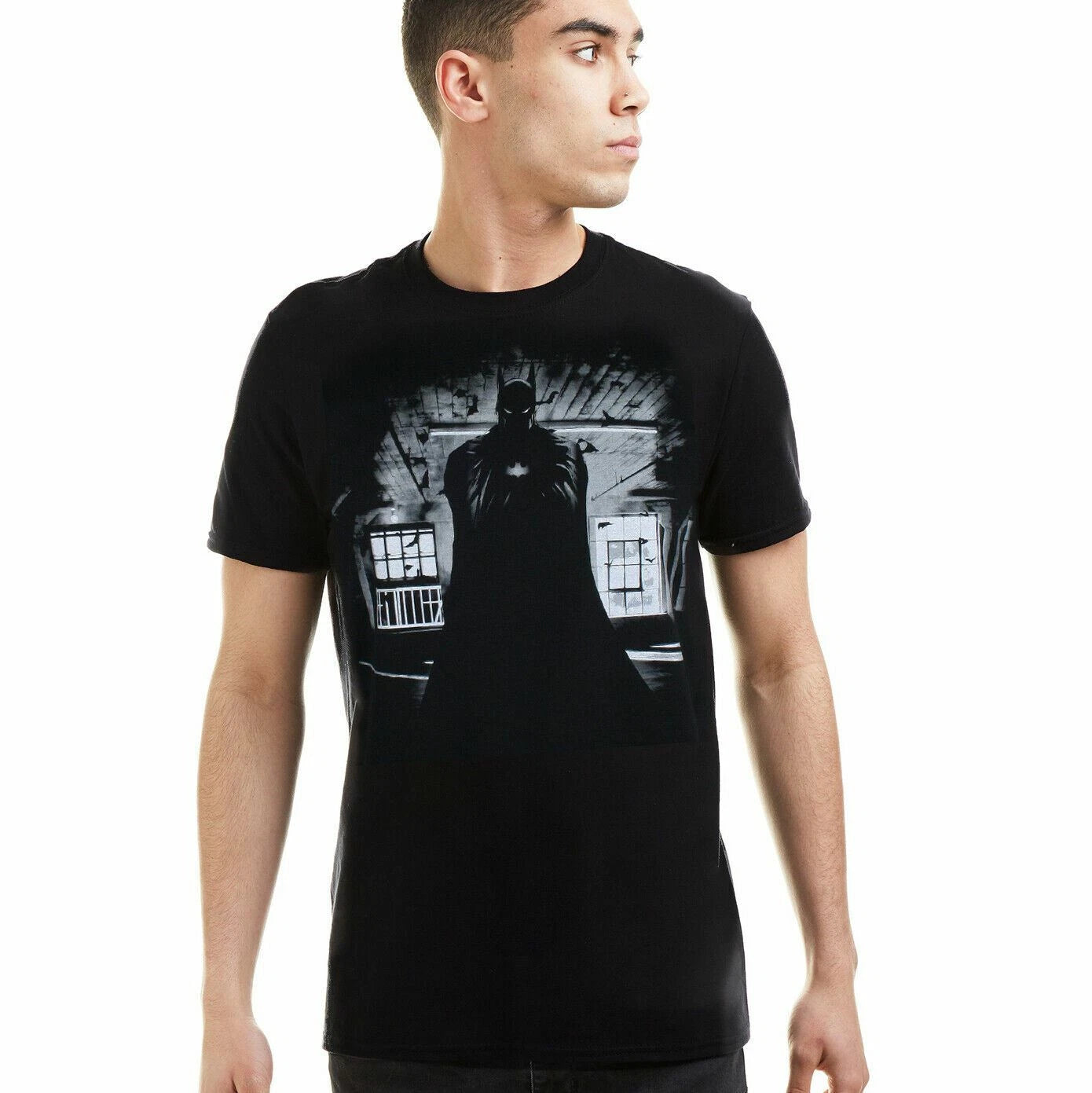 Batman Mens T-shirt Dark Black S-XXL Official DC Comics