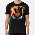 Cat Ramen Japanese Funny Graphic Tees Kawaii S to 5XL Made in the AU/USA T-Shirt