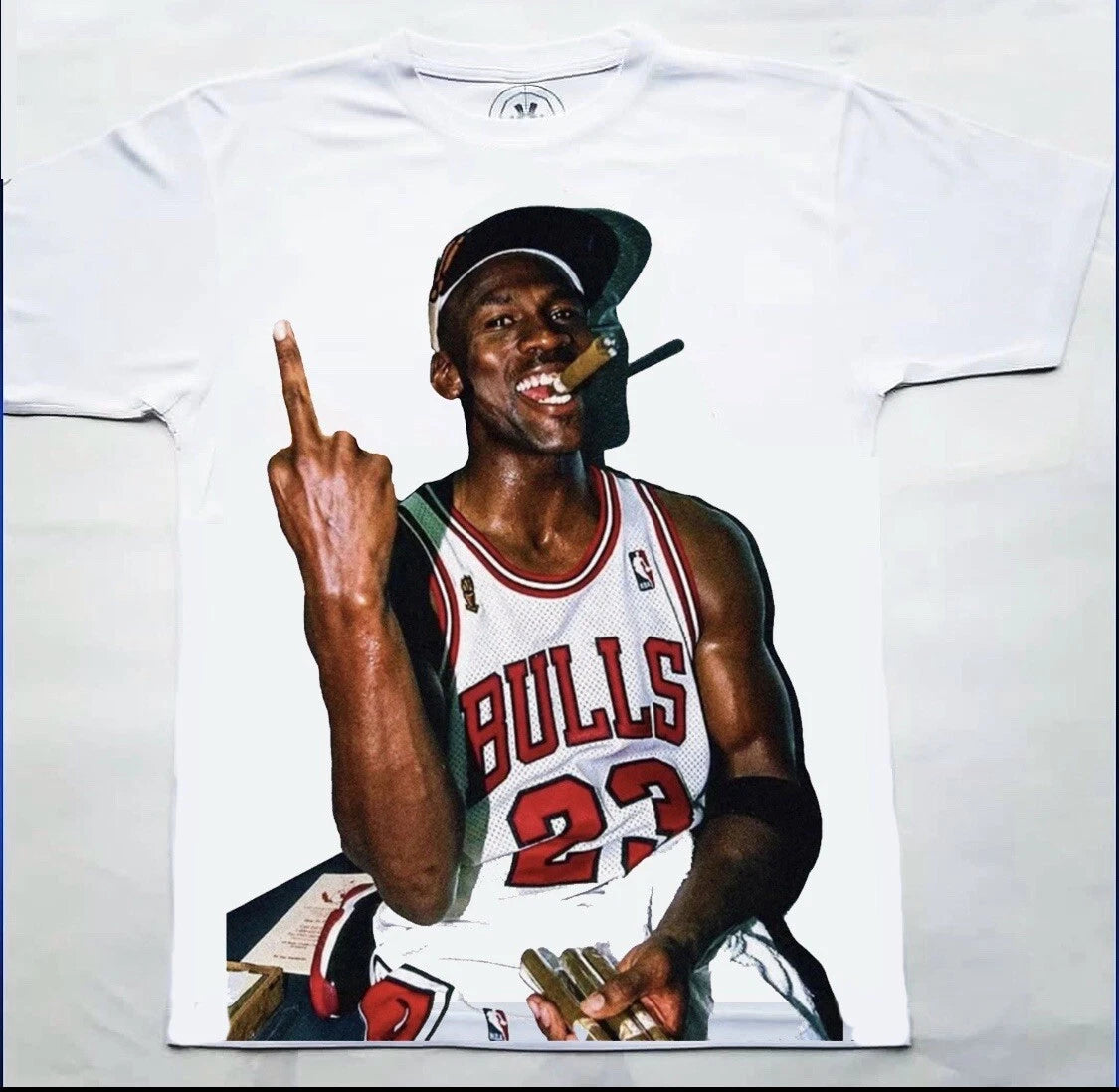 Custom Jordan The finger Sublimated T Shirt