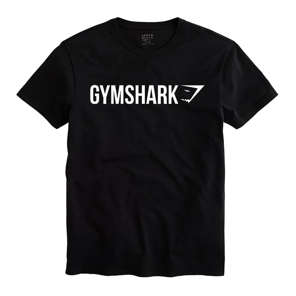 T-shirt Gym Shark7 Logo Men Unisex Black Shirt Many Color Size S-2XL
