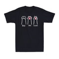 Cat Paws Rock Paper Scissors Vintage Novelty Funny Gift Men's Cotton T-Shirt