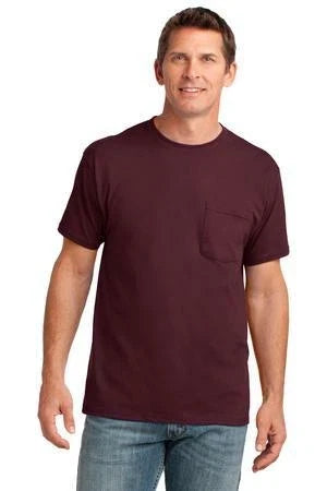 PC54P Port & Company Core Cotton Pocket Tee