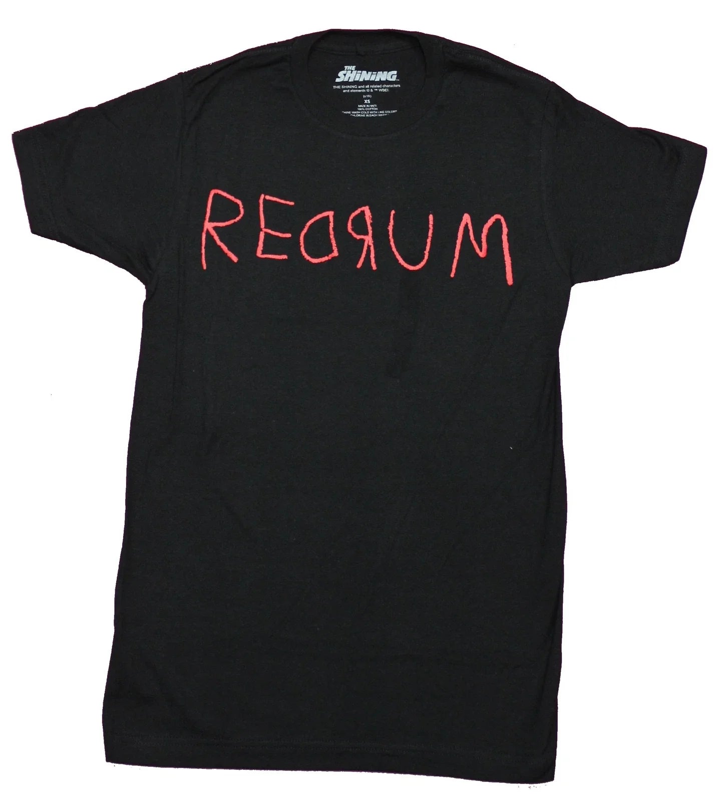 The Shining Adult New T-Shirt - Redrum Scarred Word Pic