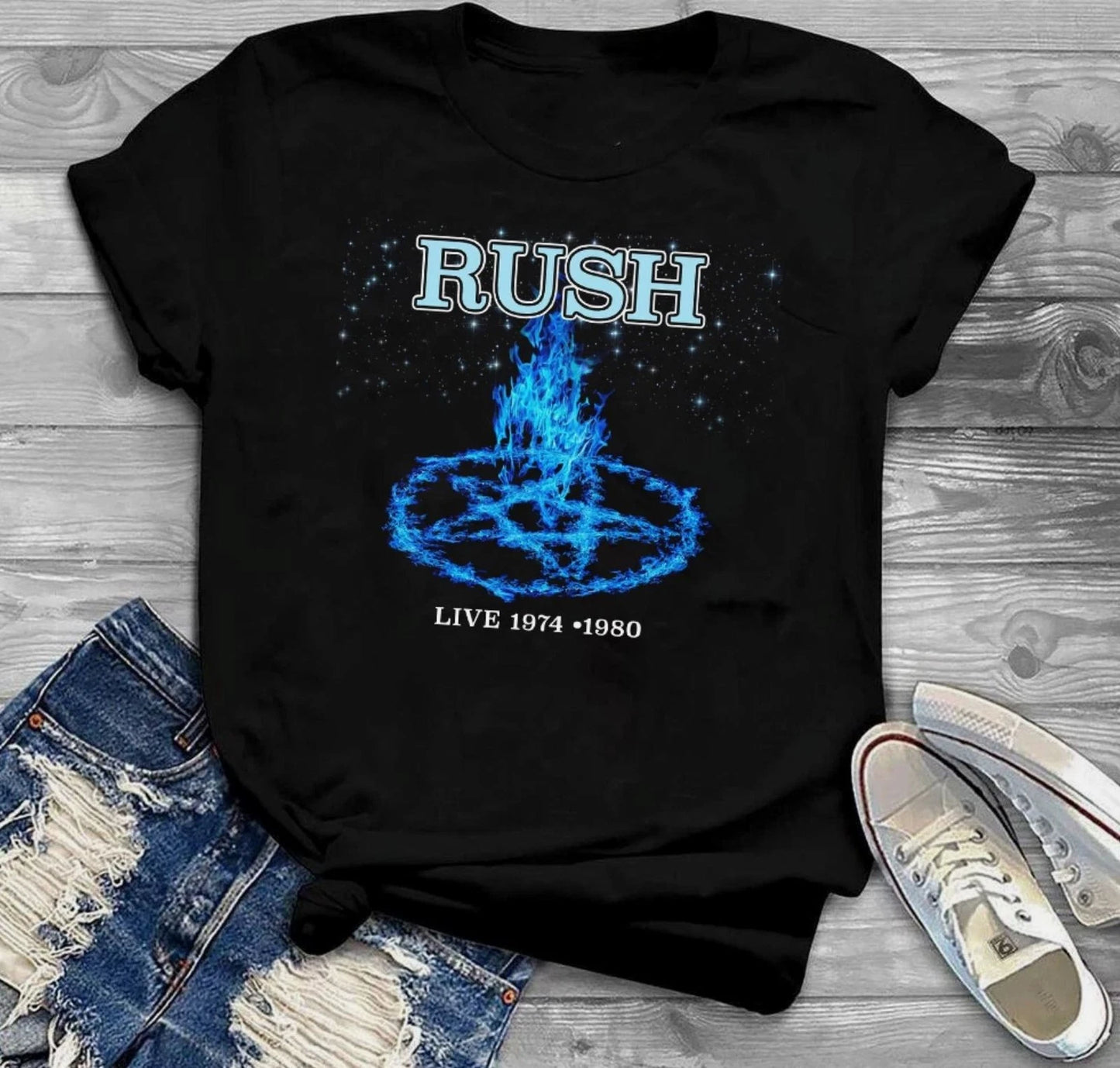 Rare RUSH Shirt Rush Live 1974 S-234XL Gift Family shirt