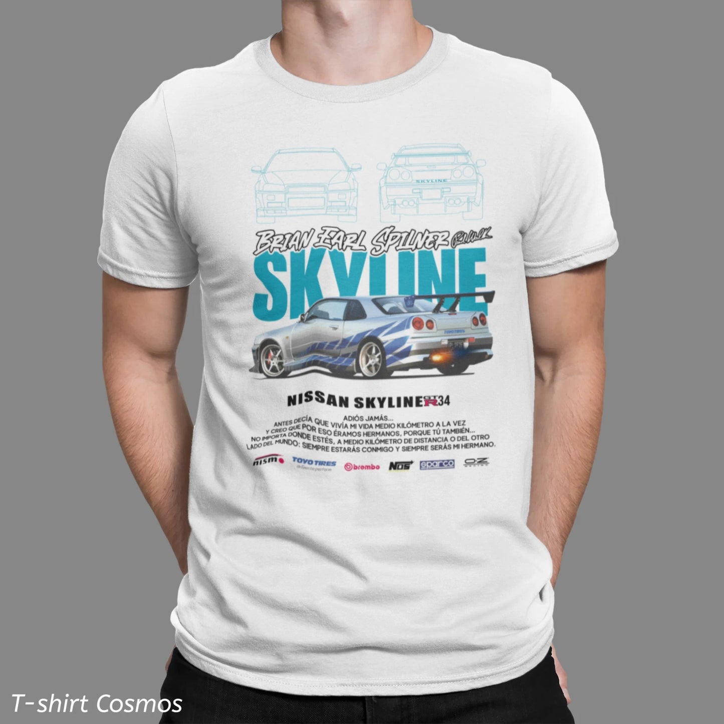 Retro Skyline Brian Earl spilner  Car T-shirt, classic car Dads gift, old school