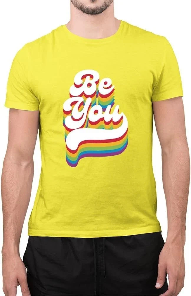 Be You with Pride T-Shirt LGBTQ Ally Gay Pride Tops LGBT Pride Clothing Rainbow