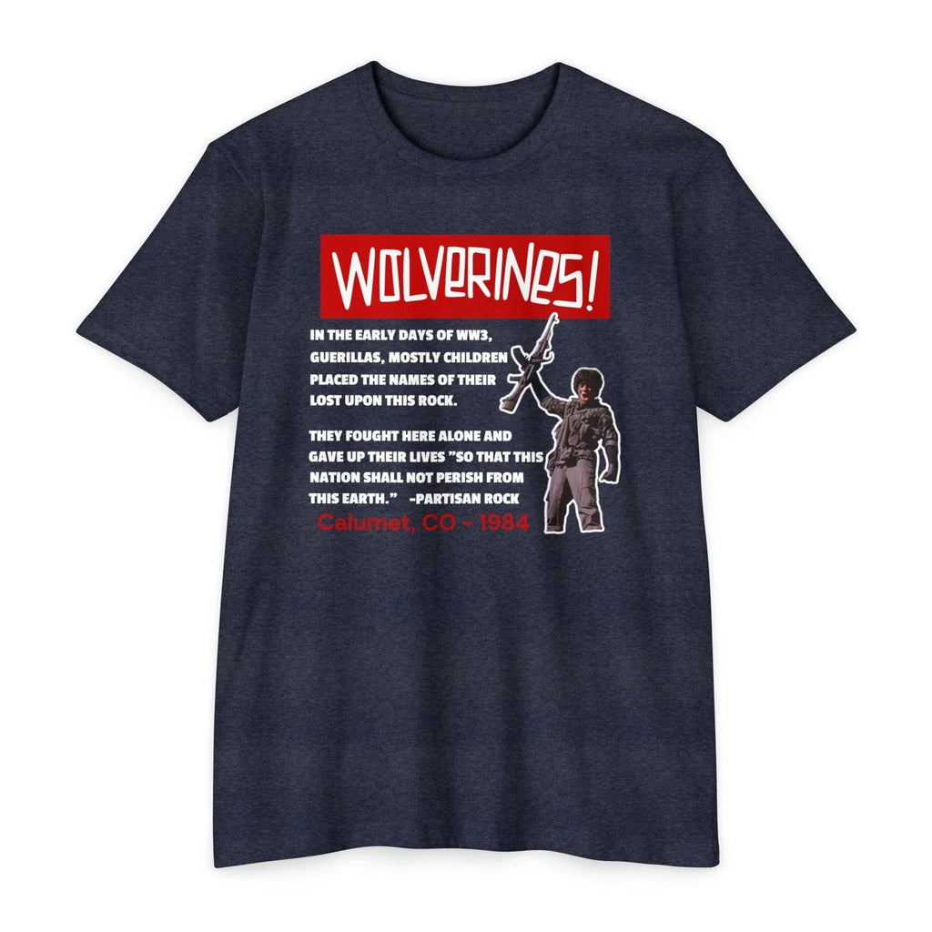 Wolverines Red Dawn Partisan Rock T Shirt, Vintage Nostalgiat, 80s 90s Nostalgia