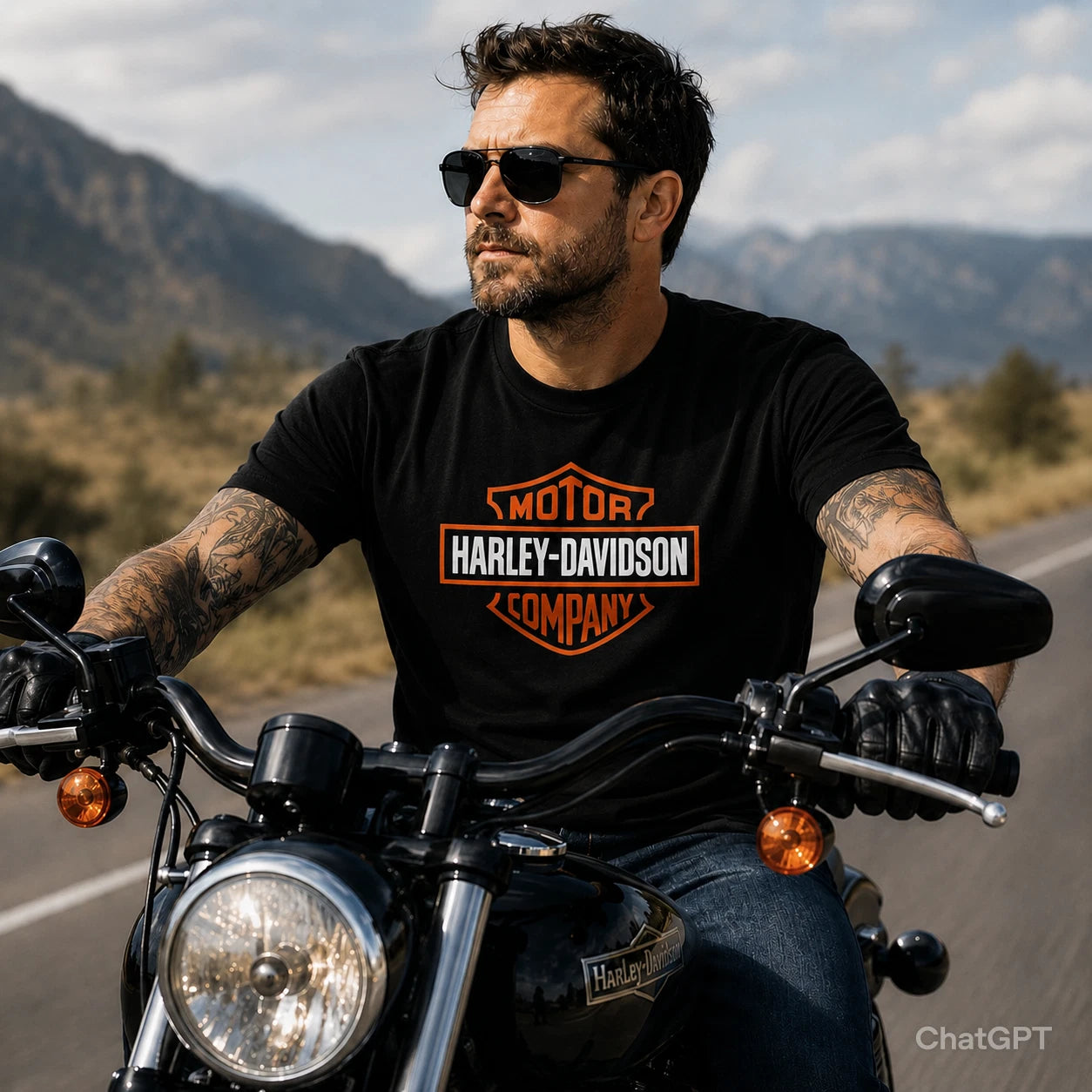 Harley Davidson T Shirt,  Motorcycle Ride Legends Unisex Tee