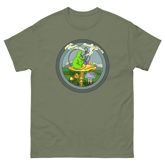 Alice in Wonderland T-shirt, The Caterpillar, LSD blotter, Psychedelic