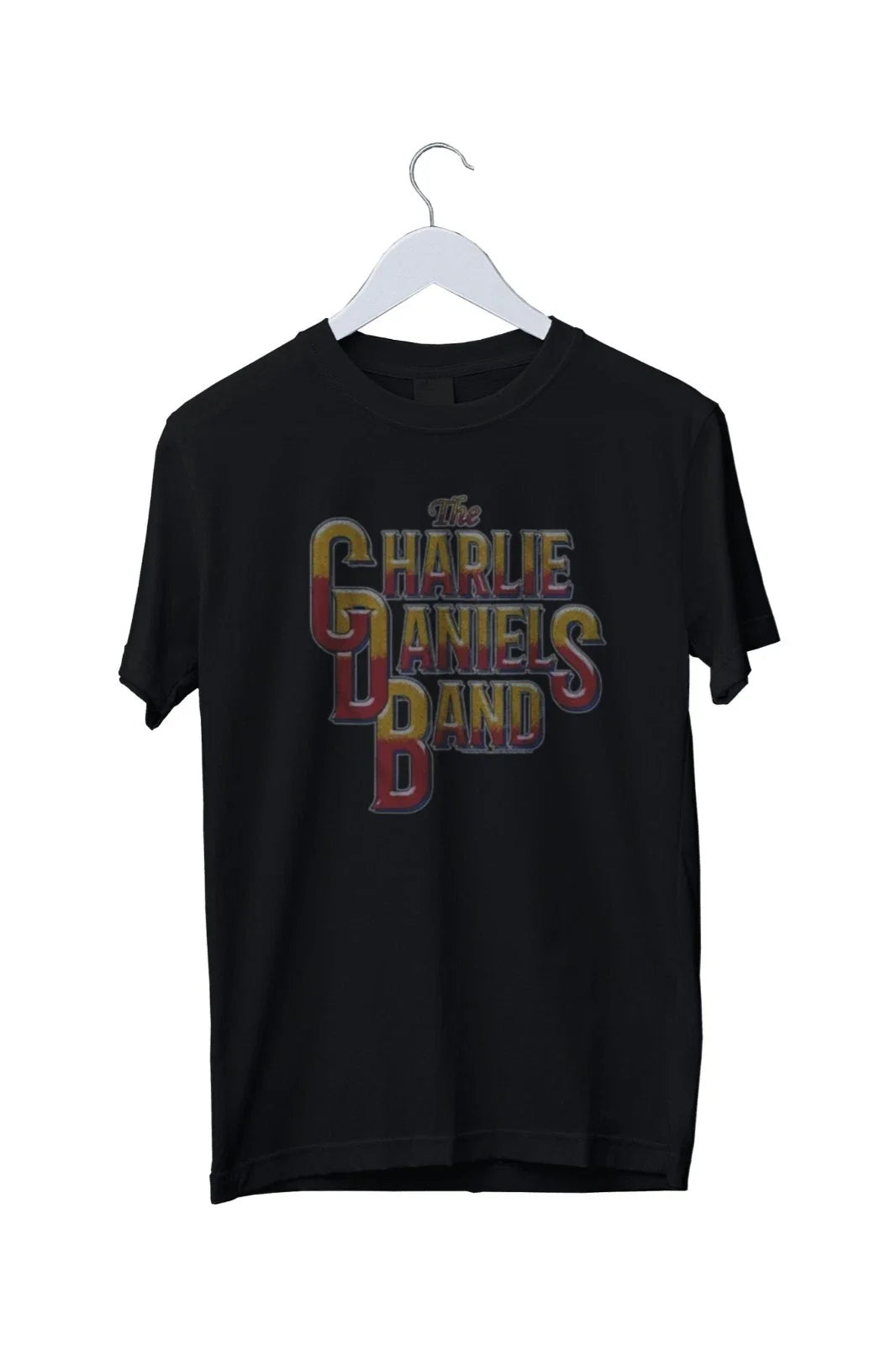 The Charlie Daniels Band Red Yellow Logo T-Shirt Mens S M L XL 2 3 4 XL