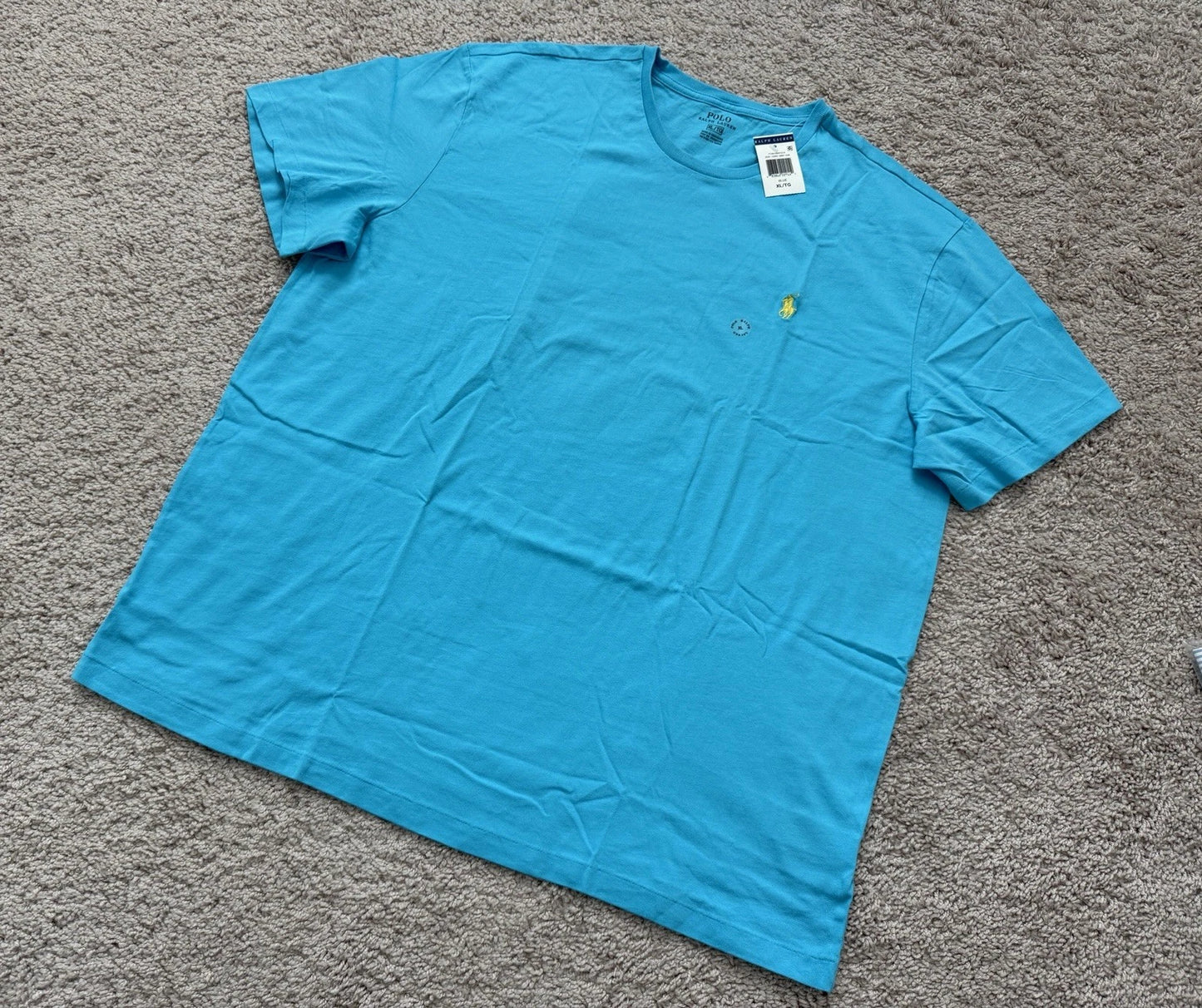 NWT Polo Ralph Lauren Men's Crew-Neck Short Sleeve T-Shirt, Blue, Size XL