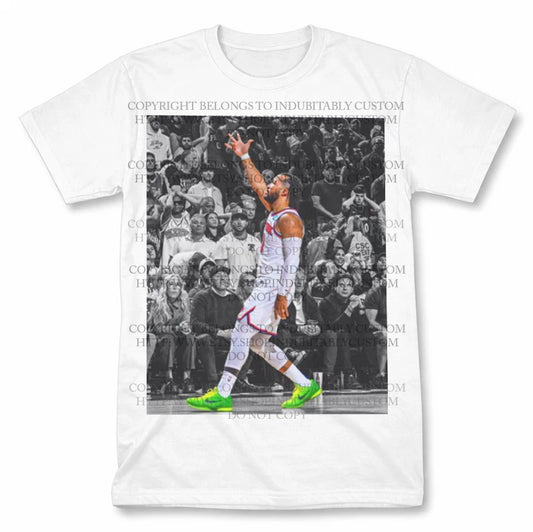 Jalen Brunson New York Knicks Graphic T Shirt Vintage Basketball Fan Tee