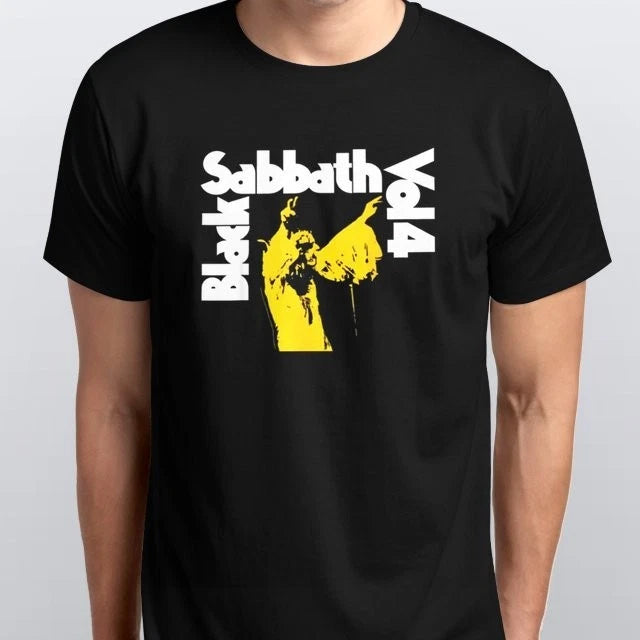 Black Sabbath Vol 4 T-SHIRT S M L XL XXL 3 4 XL colours Black