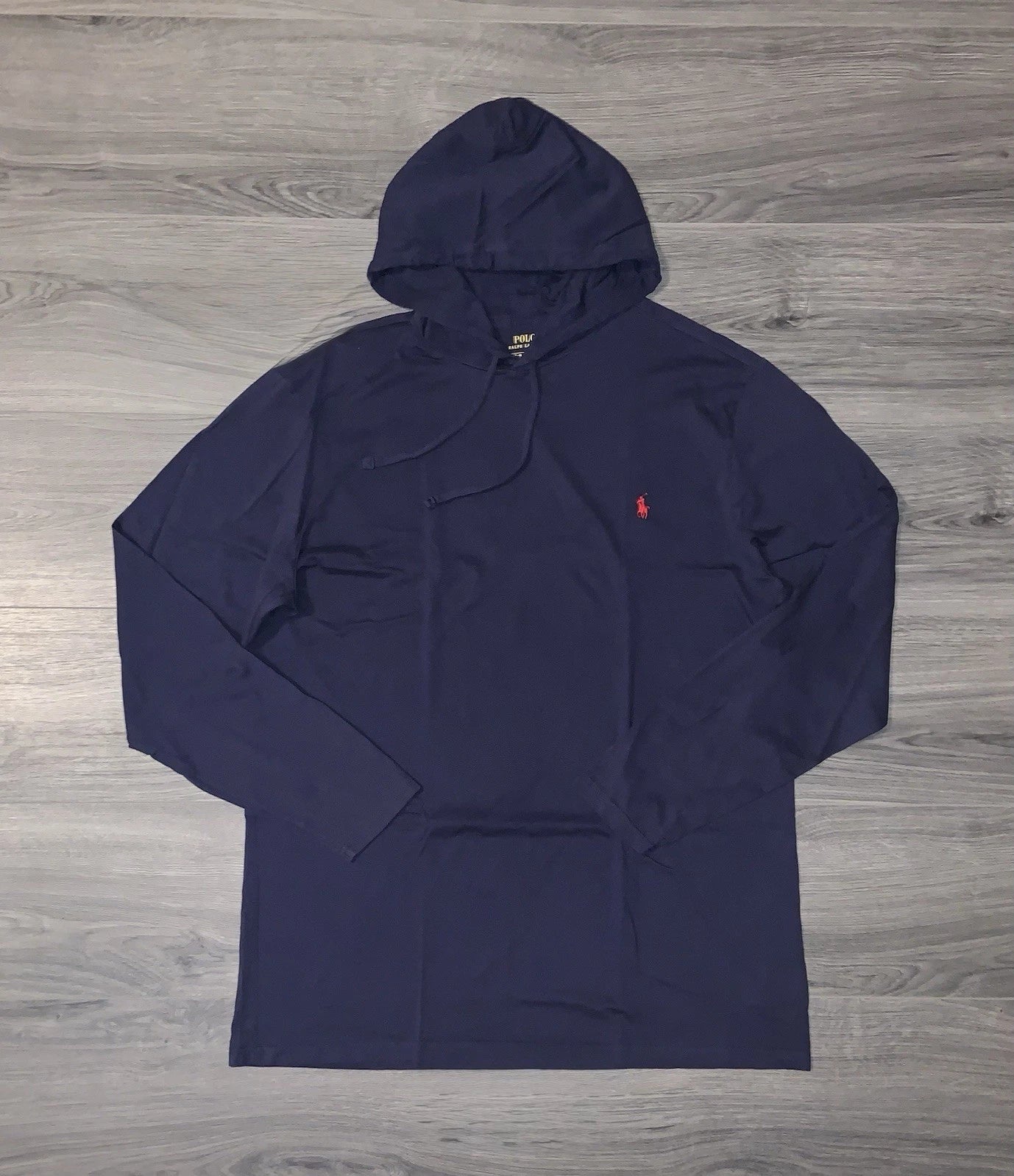 Polo Ralph Lauren Hooded Long Sleeve Cotton T Shirt Blue Men’s Big Tall 3XLT