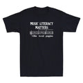 Music Literacy Matters I Like To Eat Puppies Funny Quote Vintage Men's T-Shirt