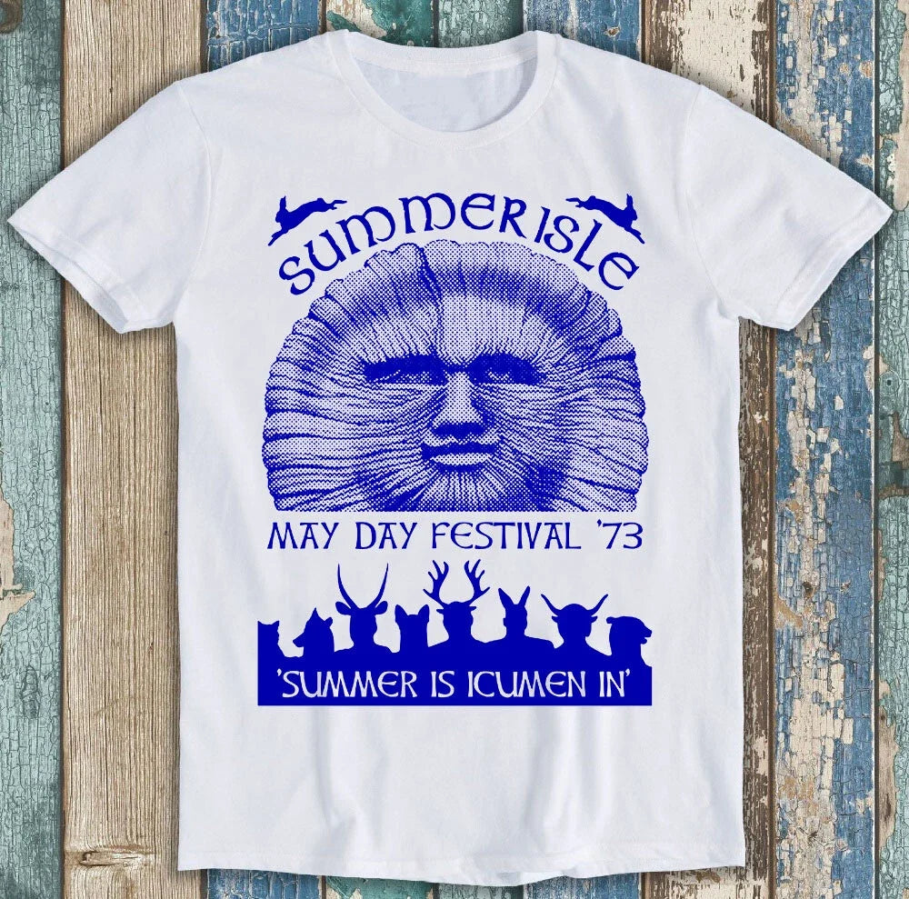 Summerisle Festival T Shirt May Day 70s The Wickerman Retro Tee M1361