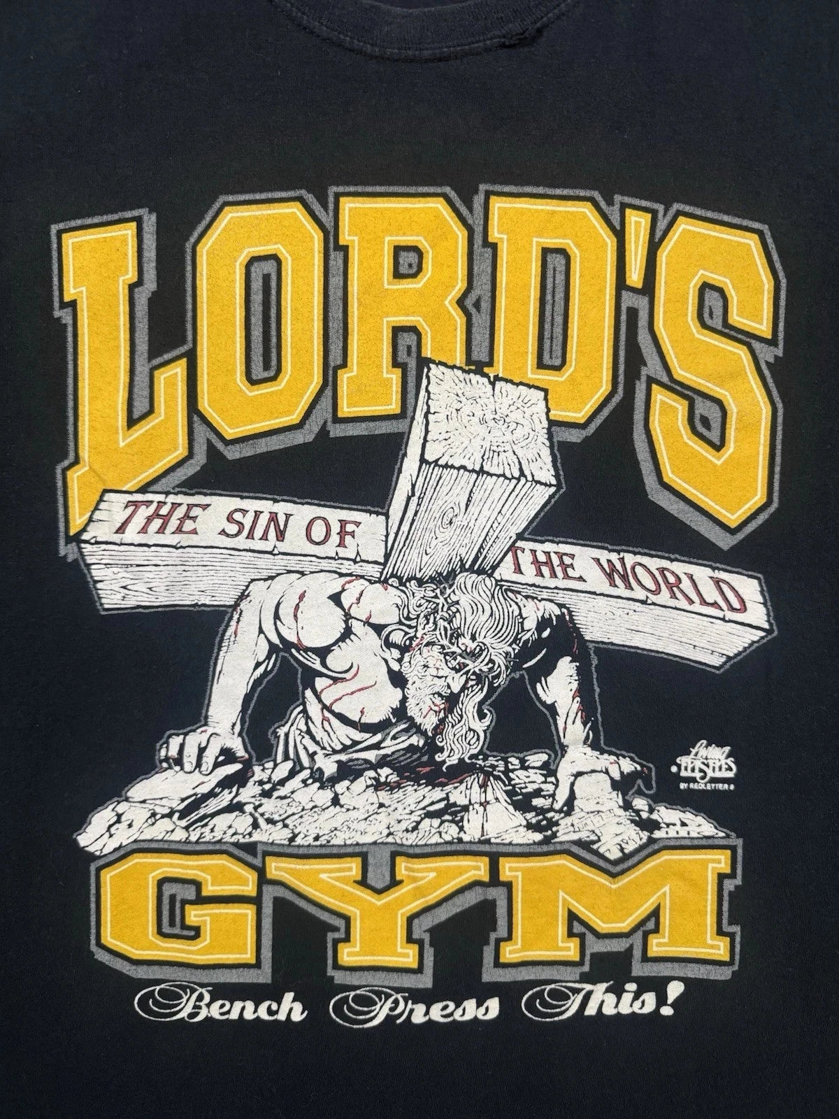Vintage Lord's Gym Jesus T Shirt Full Size S-3XL