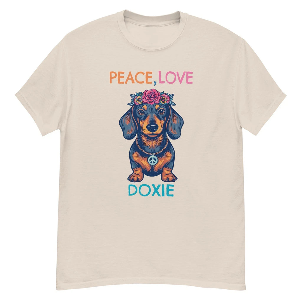 AMERICAN DACHSHUND TEES (Peace, Love2 Unisex Classic Tees)