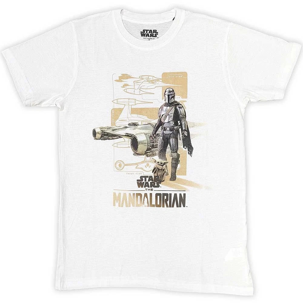 Star Wars The Mandalorian Din & Grogu Licensed T-Shirt Men's