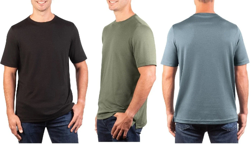 Kirkland Signature Men's Pima Cotton Tee T-Shirt Made in Peru S,M