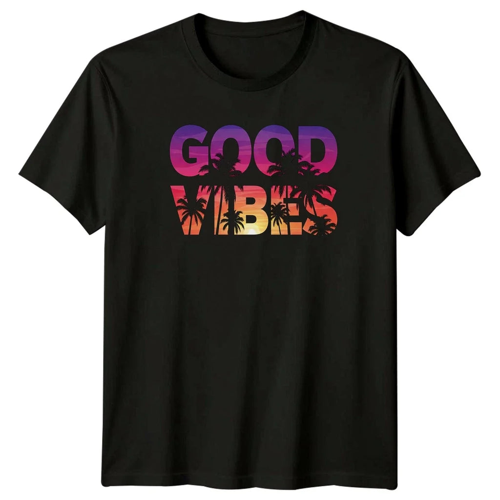Good Vibes T-Shirt Tropical Beach Summer Vacation Gift For Him And Her