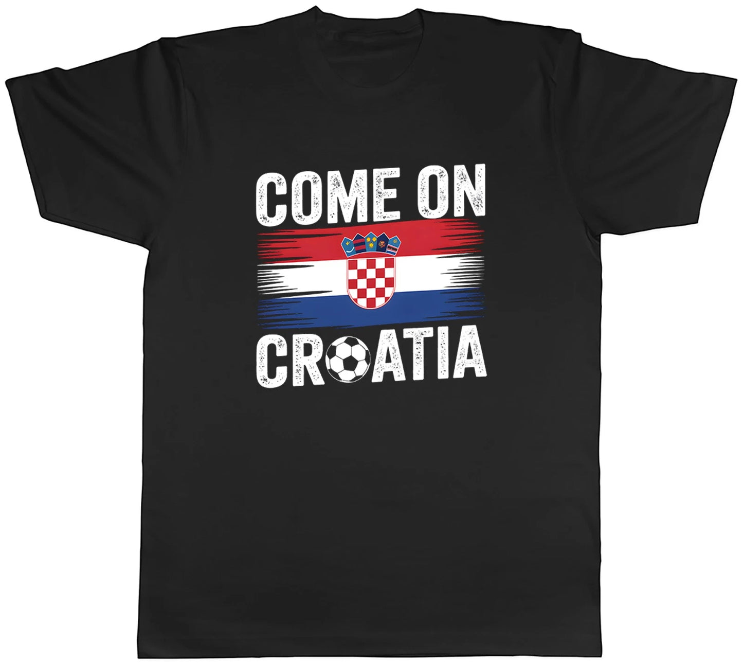 Come on Croatia Supporter Football Fan Mens T-Shirt Tee Gift Top