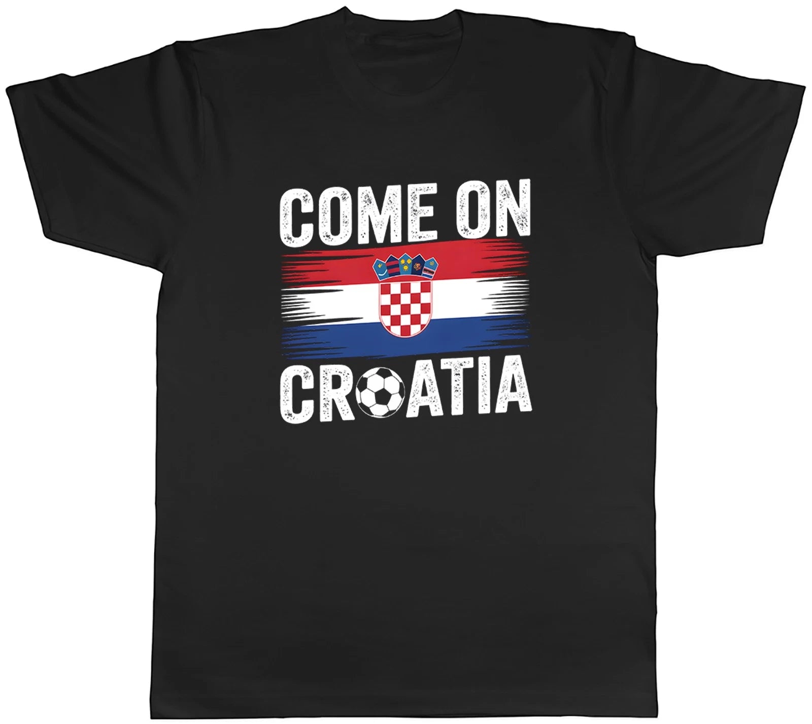 Come on Croatia Supporter Football Fan Mens T-Shirt Tee Gift Top
