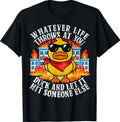 Sarcastic Funny Duck Shirt Funny Joke Quote Humor Duck Meme T-Shirt