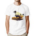 Men's California Vintage Car Graphic T-Shirt Retro Car Culture Crew Neck Tee