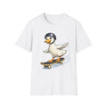 Skateboarding Duck T-Shirt | Cartoon Duck on Skateboard Tee
