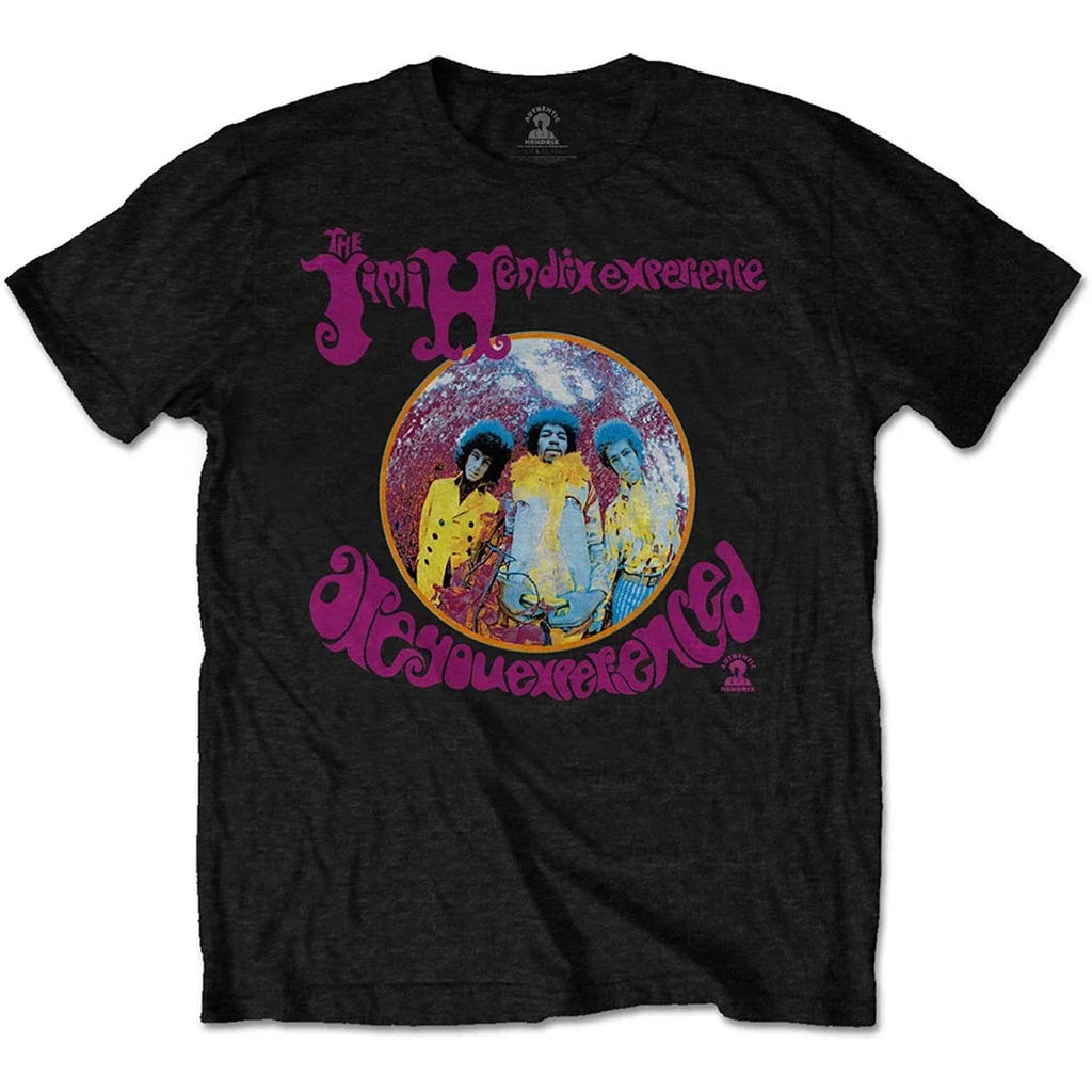 Black Jimi Hendrix Are You Experienced Official Tee T-Shirt Mens