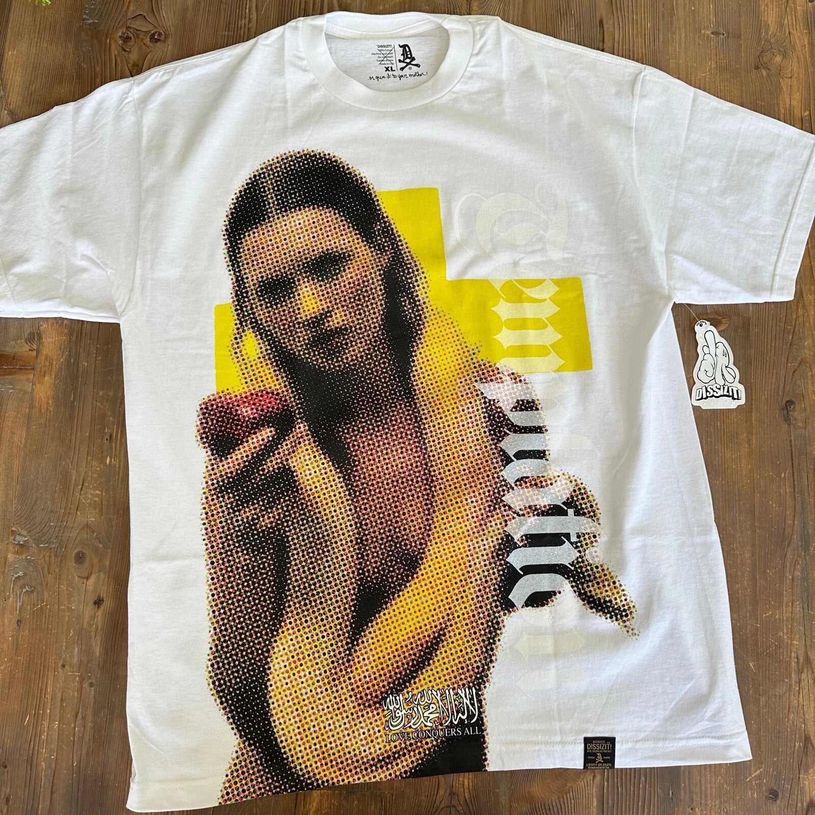Extremely Rare Vintage New Dissizit Kate Moss "Temptation" T-Shirt Wht Last Few