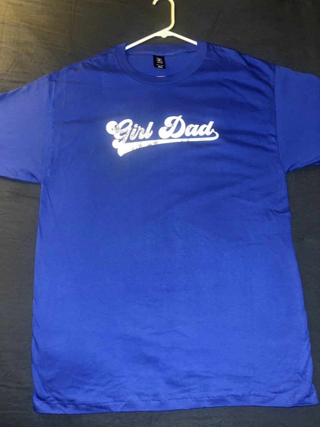 Custom GIRL DAD t-shirt  size LARGE TALL from business