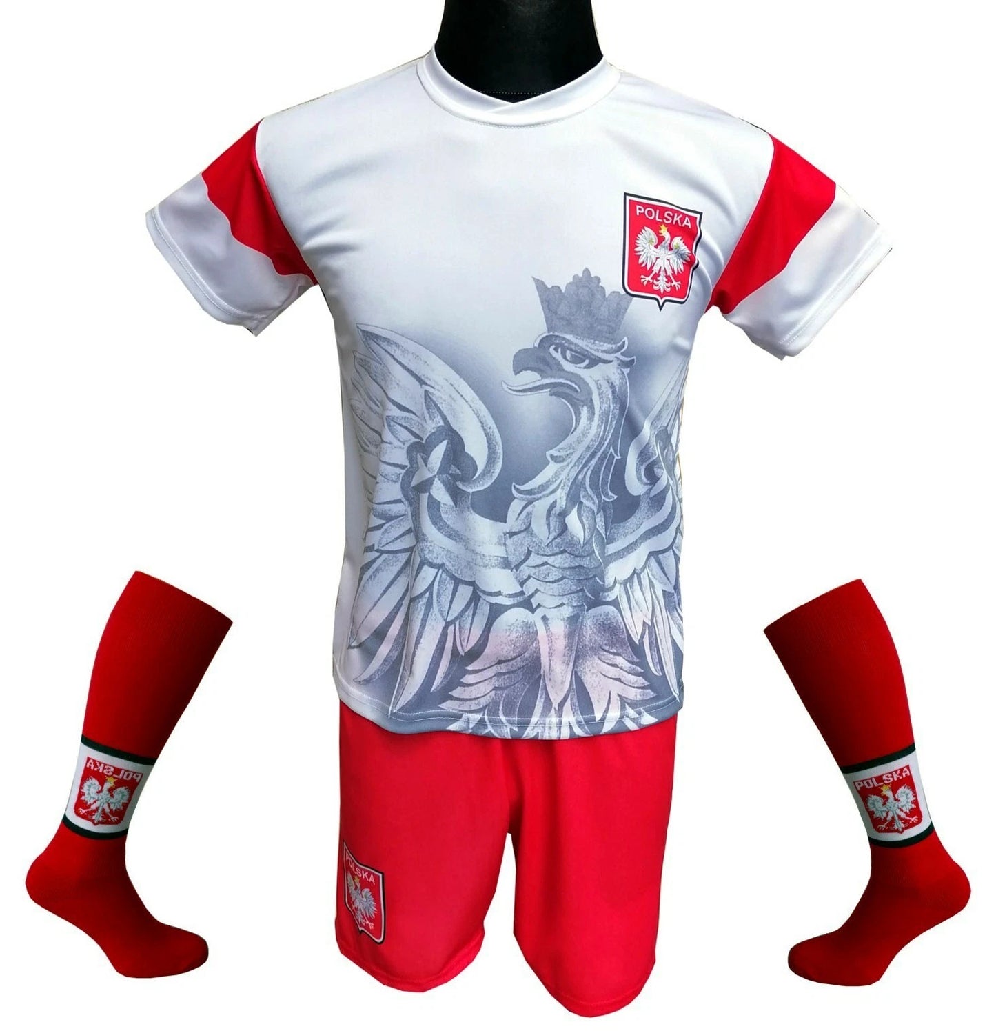 Polska Football T-shirt + shorts + socks Poland :: strój Reprezentacji Polski