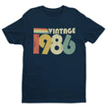 Vintage 1986 40th Birthday T Shirt Retro Born 1986 Tee Unisex S-6XL