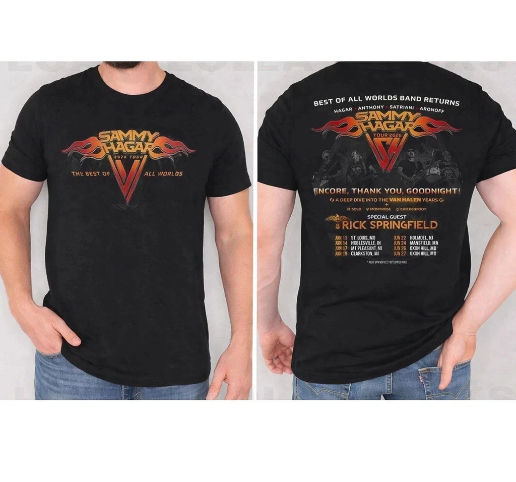 SAMMY HAGAR Best Of All Worlds Tour 2026 T-Shirt