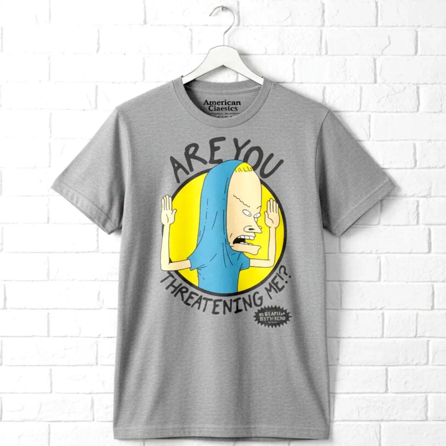 Beavis and Butthead Cornholio Threatening Me Men's T Shirt Teenage Idiots on MTV